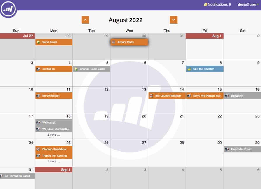 Marketos Integrated Calendar