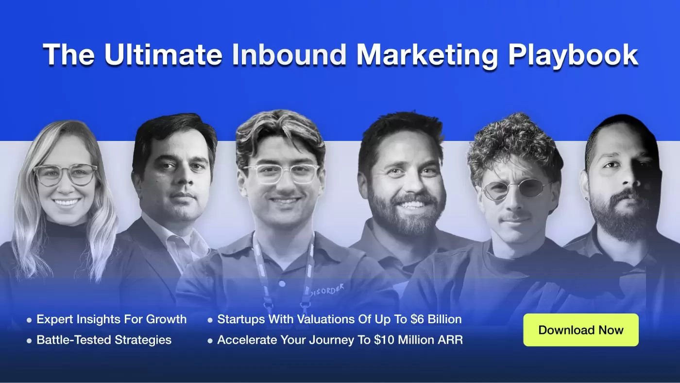 Inbound Marketing Playbook for startups 2025