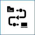 Data pipeline icon